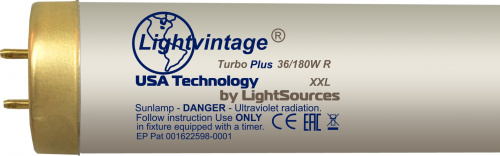 картинка Лампа для солярия Lightvintage Turbo Plus 36/180 WR XXL 200 см Магазин Загара+ являющийся официальным дистрибьютором в России картинка Лампа для солярия Lightvintage Turbo Plus 36/180 WR XXL 200 см от Магазина Загара
